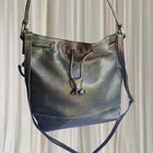 Evity Genuine Leather Bucket Bag - Vintage Black Crossbody Handbag - Image 4