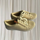 Revere Women's Orthotic Casual Sneakers - Beige Canvas Lace-Up Shoes Size 38 - Image 1