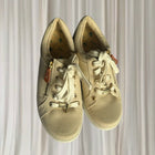 Revere Women's Orthotic Casual Sneakers - Beige Canvas Lace-Up Shoes Size 38 - Image 3