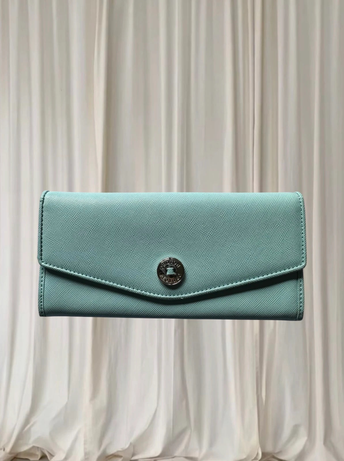 Oroton Saffiano Leather Continental Wallet - Pale Blue - Image 2