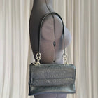 Guess Y2K Shoulder Bag - Iconic Logo Embossed Classic Black Handbag - Image 2