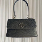 Guess Y2K Shoulder Bag - Iconic Logo Embossed Classic Black Handbag - Image 3