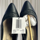 Serra Women's Stiletto Pumps - Elegant Black Pointed Toe Leather Heels AU 6 - Image 7