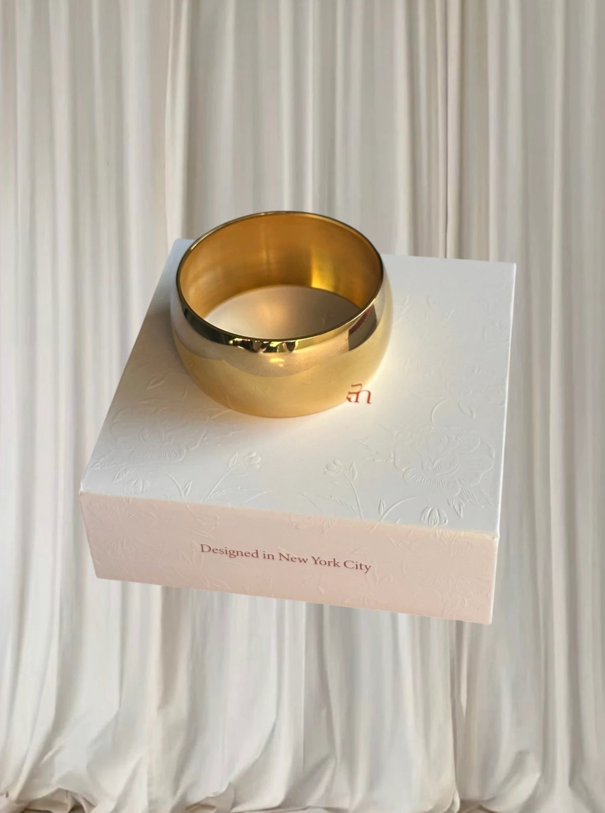 By Simran Ira Bangle 18K Gold PVD Plated 58mm - Image 2