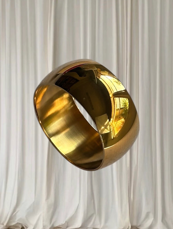 By Simran Ira Bangle 18K Gold PVD Plated 58mm - Image 1