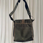 Alca Lines Crossbody Messenger Bag - Black Casual Everyday Carry - Image 5