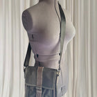 Alca Lines Crossbody Messenger Bag - Black Casual Everyday Carry - Image 1