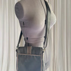Alca Lines Crossbody Messenger Bag - Black Casual Everyday Carry - Image 2