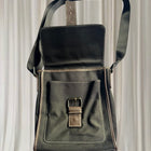 Alca Lines Crossbody Messenger Bag - Black Casual Everyday Carry - Image 4