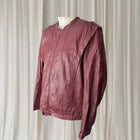 Lowenbur Vintage Leather Bomber Jacket - 80s Burgundy Insulated Style - Image 4