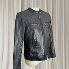 Bernardo Leather Moto Jacket - Classic Black Slim Fit - Image 4