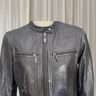 Bernardo Leather Moto Jacket - Classic Black Slim Fit - Image 5