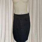 Kitten D'Amour Pencil Skirt - Elegant Black Satin With Ruffled Hem - Image 4