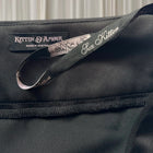 Kitten D'Amour Pencil Skirt - Elegant Black Satin With Ruffled Hem - Image 6
