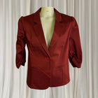 Bird Keepers Rust Red Satin Blazer - Women's Size 12 - Image 1