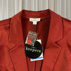 Bird Keepers Rust Red Satin Blazer - Women's Size 12 - Image 4