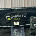 Gabriella Fratini Y2K Denim Shorts - Crown Patch Detail Size 12 - Image 6