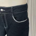 Gabriella Fratini Y2K Denim Shorts - Crown Patch Detail Size 12 - Image 5