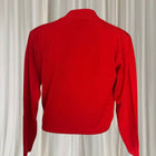 Tina Scotland Cashmere Mock Neck Sweater - Red Size Small - Image 4
