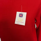 Tina Scotland Cashmere Mock Neck Sweater - Red Size Small - Image 2