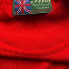 Tina Scotland Cashmere Mock Neck Sweater - Red Size Small - Image 6