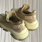 Steve Madden Match Sneakers - Trendy Beige Chunky Trainers Size 9 - Image 6