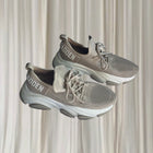 Steve Madden Match Sneakers - Trendy Beige Chunky Trainers Size 9 - Image 1