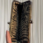 Pratten Vintage Eel Skin Kiss-Lock Clutch - Vibrant Purple - Image 5