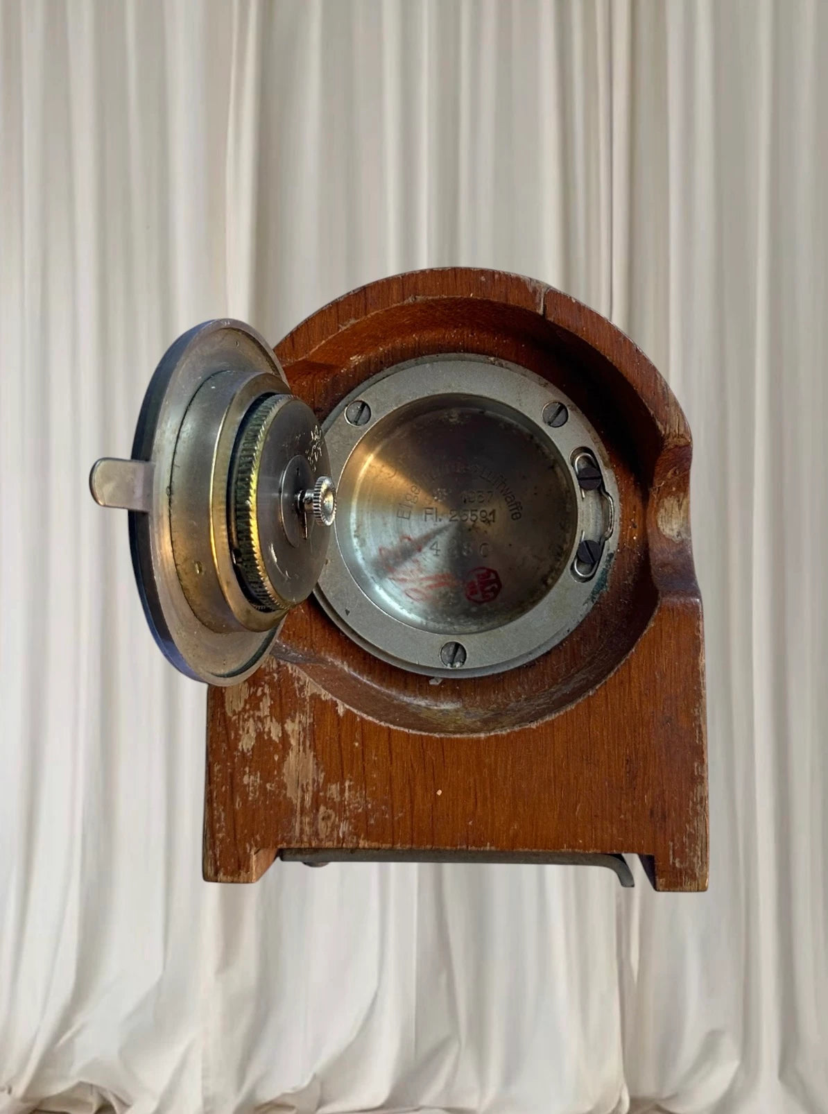 WW2 German Junghans Luftwaffe Stationsuhr FL25591 Communication Room Clock - Image 4