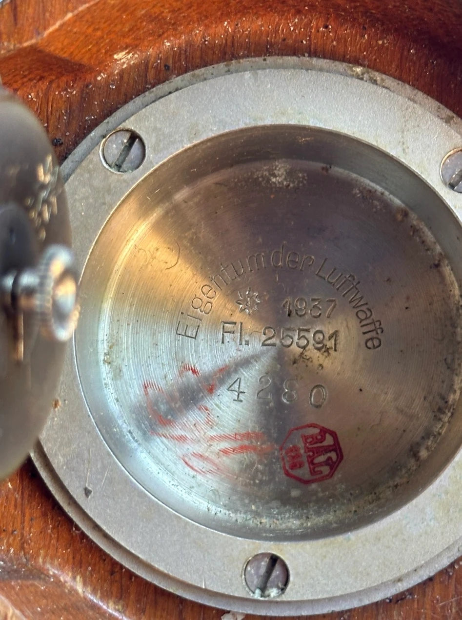 WW2 German Junghans Luftwaffe Stationsuhr FL25591 Communication Room Clock - Image 6