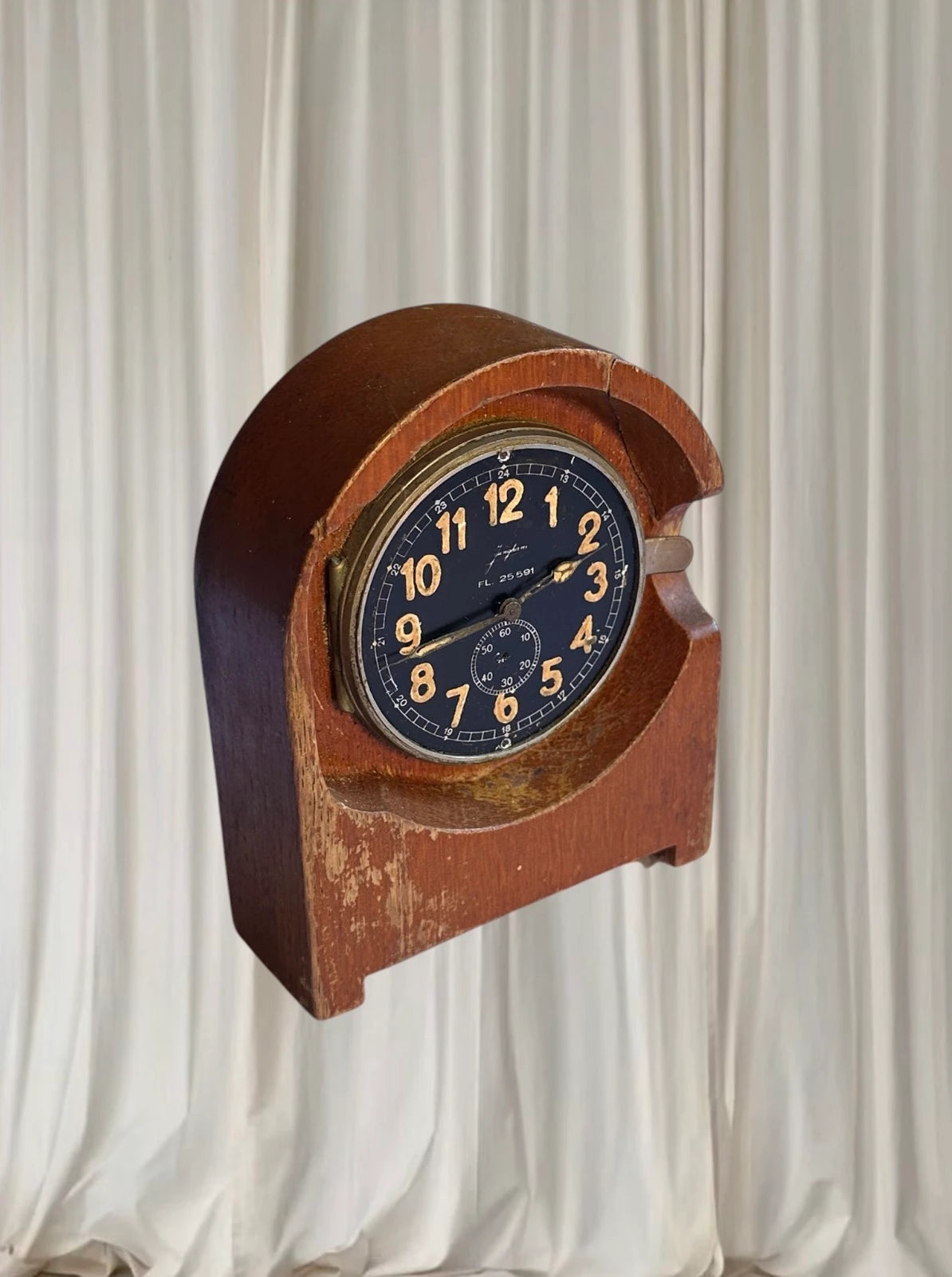 WW2 German Junghans Luftwaffe Stationsuhr FL25591 Communication Room Clock - Image 2
