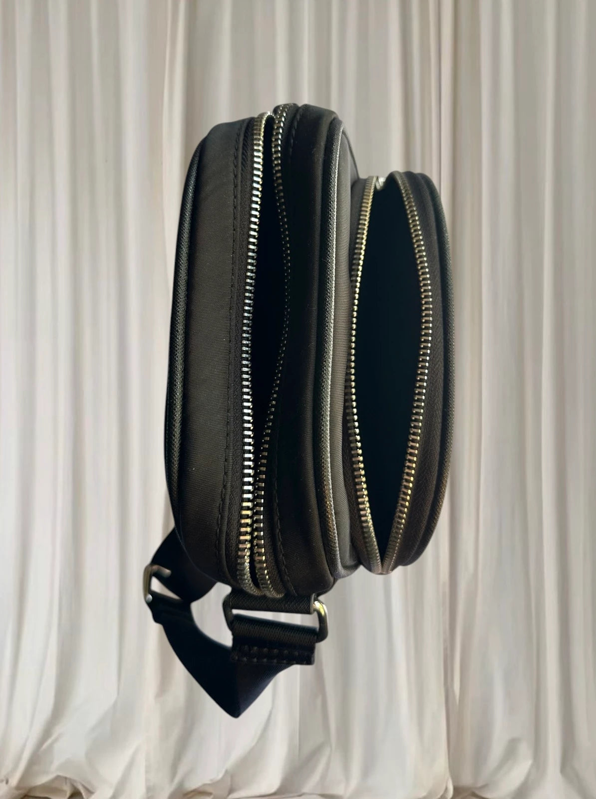 DKNY Nylon Crossbody Bag - Sleek Minimalist Hands-Free Design - Image 5