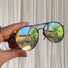 Gentle Monster Big Bully Sunglasses - Sleek Black Metal Round Mirror Frames - Image 1