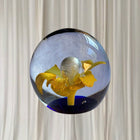 Caithness Glass Paperweight - Handcrafted Gold Leaf Flower Design - Image 2