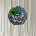 Artisan Vintage Art Glass Paperweight - Two Green Frogs with Controlled Bubbles - Image 4