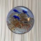 Vintage Art Glass Paperweight - Blue Dolphins with Controlled Bubbles - Image 2