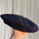 Vrai Basque Classic Black Wool Beret - Image 2