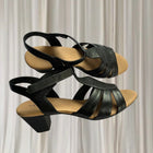 Supersoft by Diana Ferrari Ivanka Sandals -Black Leather Comfort NEW 10 - Image 2