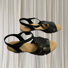Supersoft by Diana Ferrari Ivanka Sandals -Black Leather Comfort NEW 10 - Image 4