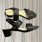 Supersoft by Diana Ferrari Block Heel Sandals -Black Leather AU 10 - Image 1