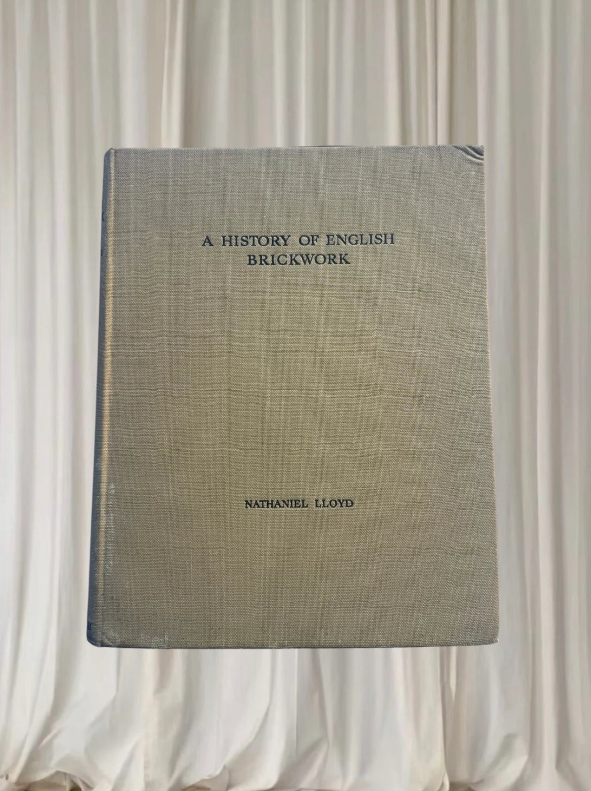 Nathaniel Lloyd History Of English Brickwork - Vintage Architectural Hardcover Book - Image 1