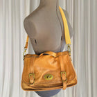 Fossil Vintage Reissue Messenger Bag - Tan Leather Satchel - Image 1