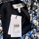 Reiss Lulu Floral Mini Dress - Blue Ditsy Print Keyhole Neckline UK 8 - Image 5