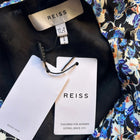 Reiss Lulu Floral Mini Dress - Blue Ditsy Print Keyhole Neckline UK 8 - Image 6
