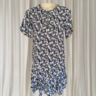 Reiss Lulu Floral Mini Dress - Blue Ditsy Print Keyhole Neckline UK 8 - Image 1