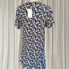 Reiss Lulu Floral Mini Dress - Blue Ditsy Print Keyhole Neckline UK 8 - Image 4