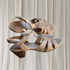Supersoft by Diana Ferrari Leather Sandals - Ivanka Blush Block Heel 10 - Image 2