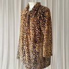 Vintage Style Faux Fur Coat - Statement Leopard Print Winter Outerwear - Image 2