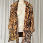 Vintage Style Faux Fur Coat - Statement Leopard Print Winter Outerwear - Image 4