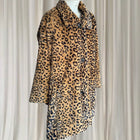 Vintage Style Faux Fur Coat - Statement Leopard Print Winter Outerwear - Image 5